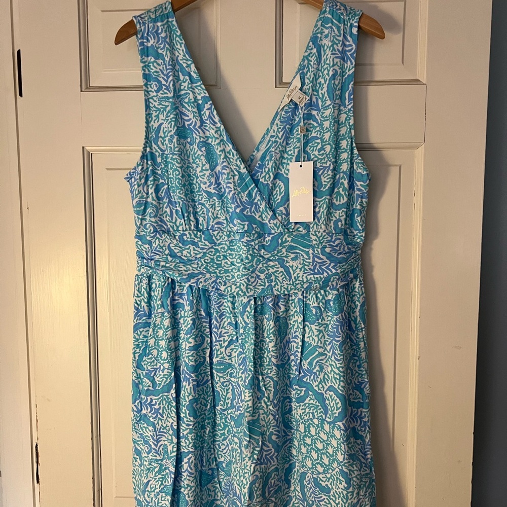 NWT Lilly Pulitzer Clara Sleeveless Romper in Resort White Goombay Grooves - XL